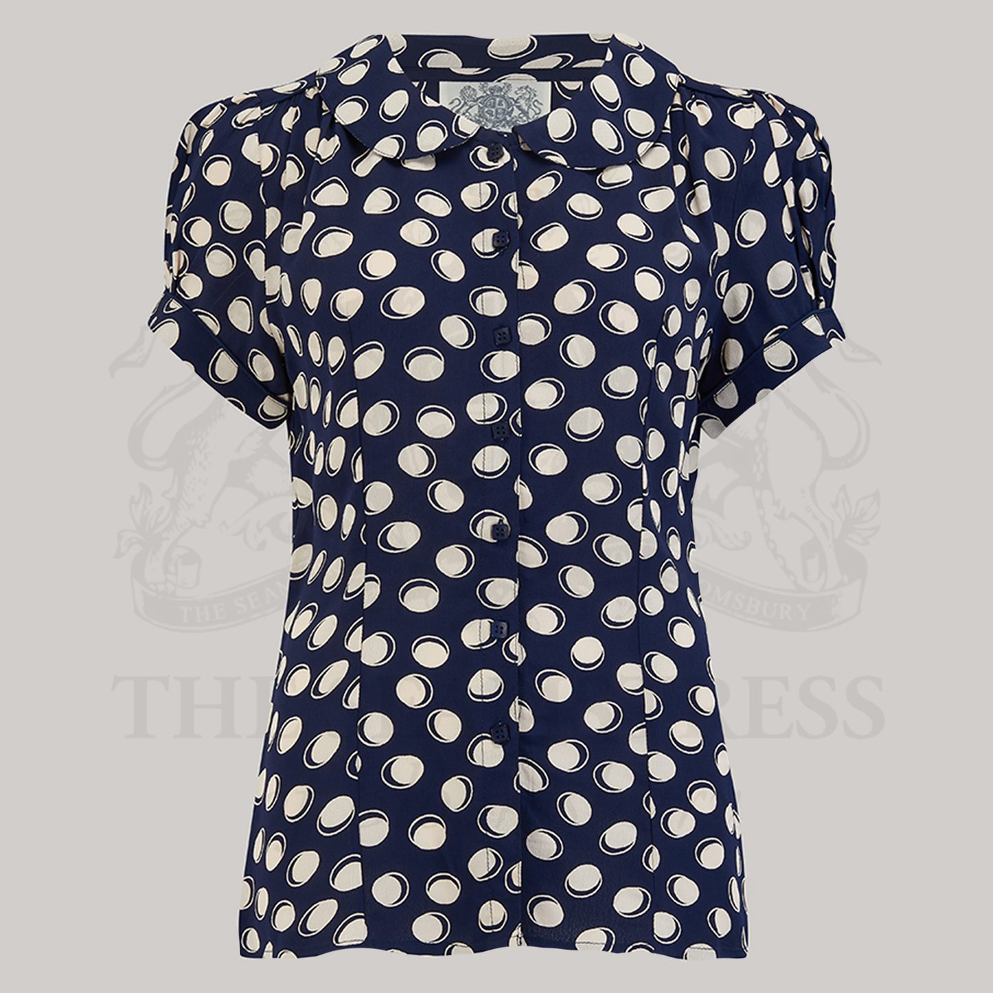 Jive Blouse in Navy Moonshine