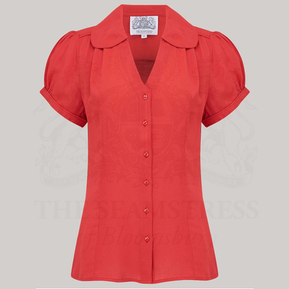 Judy Blouse in Lipstick Red