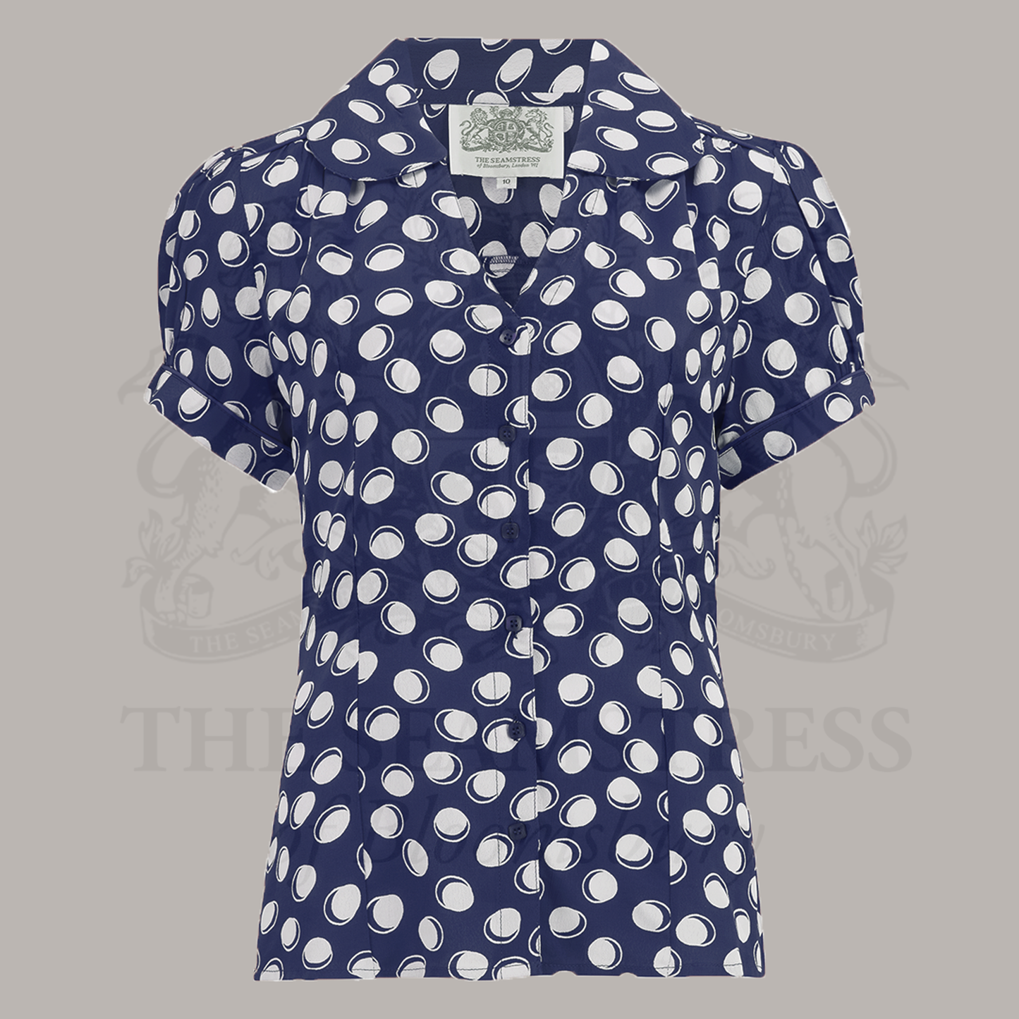 Judy Blouse in Navy Moonshine