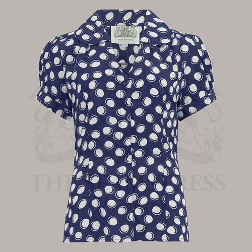 Judy Blouse in Navy Moonshine