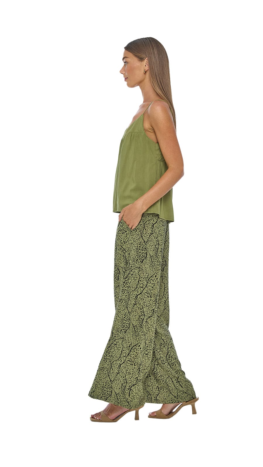 Elisse Top - Solid Olive
