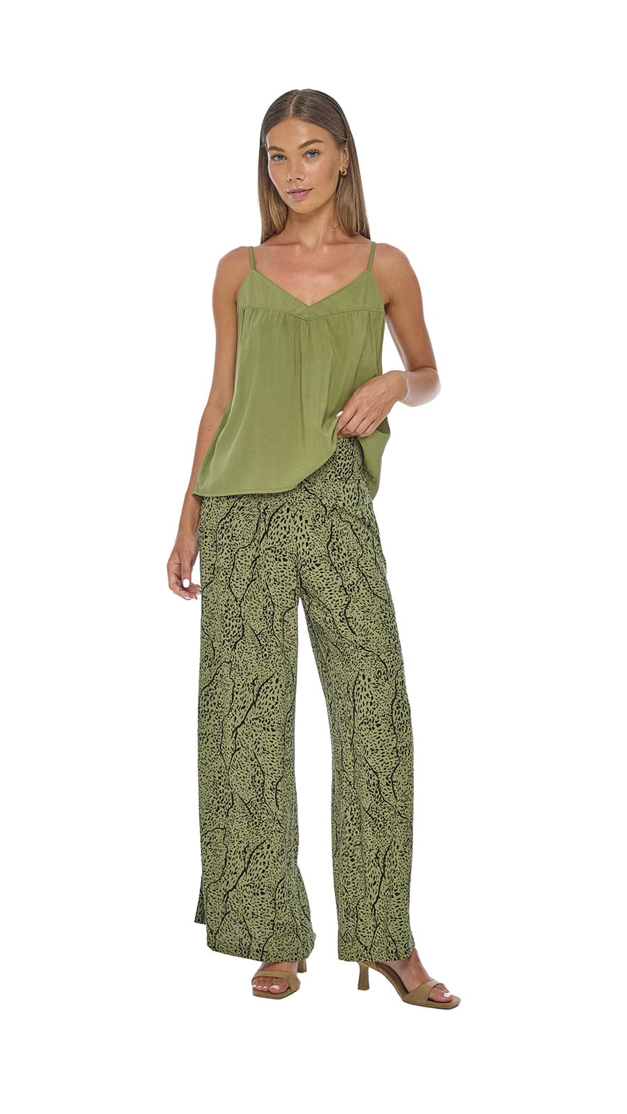 Elisse Top - Solid Olive