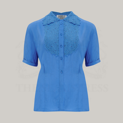 Lacey Blouse in Palace Blue
