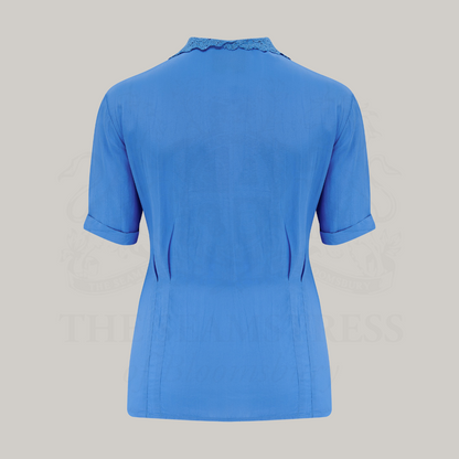 Lacey Blouse in Palace Blue