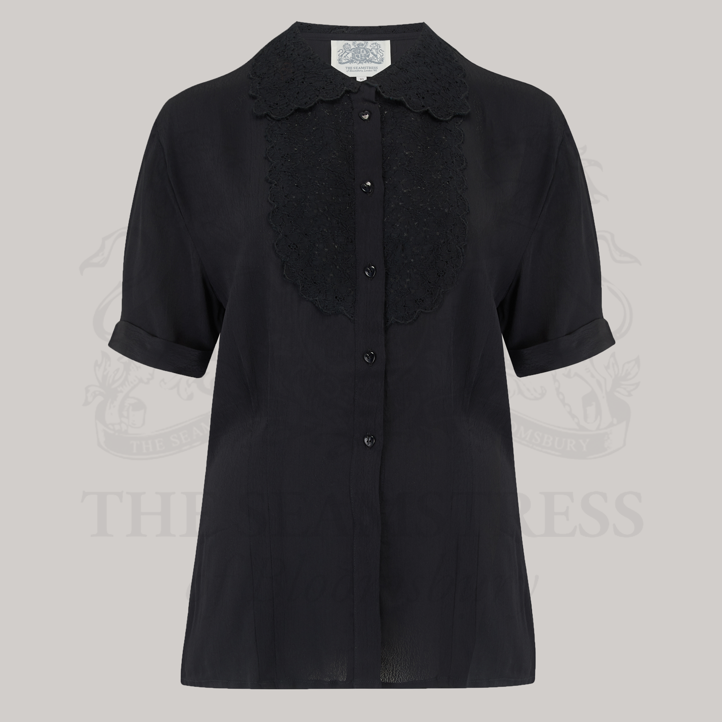 Lacey Blouse in Liquorice Black
