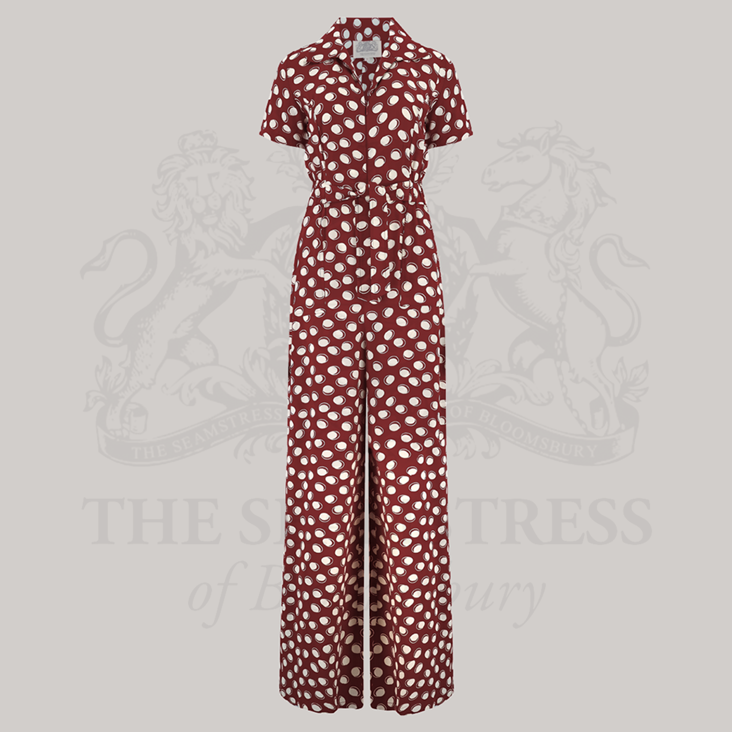 Lauren Siren Suit in Wine Moonshine