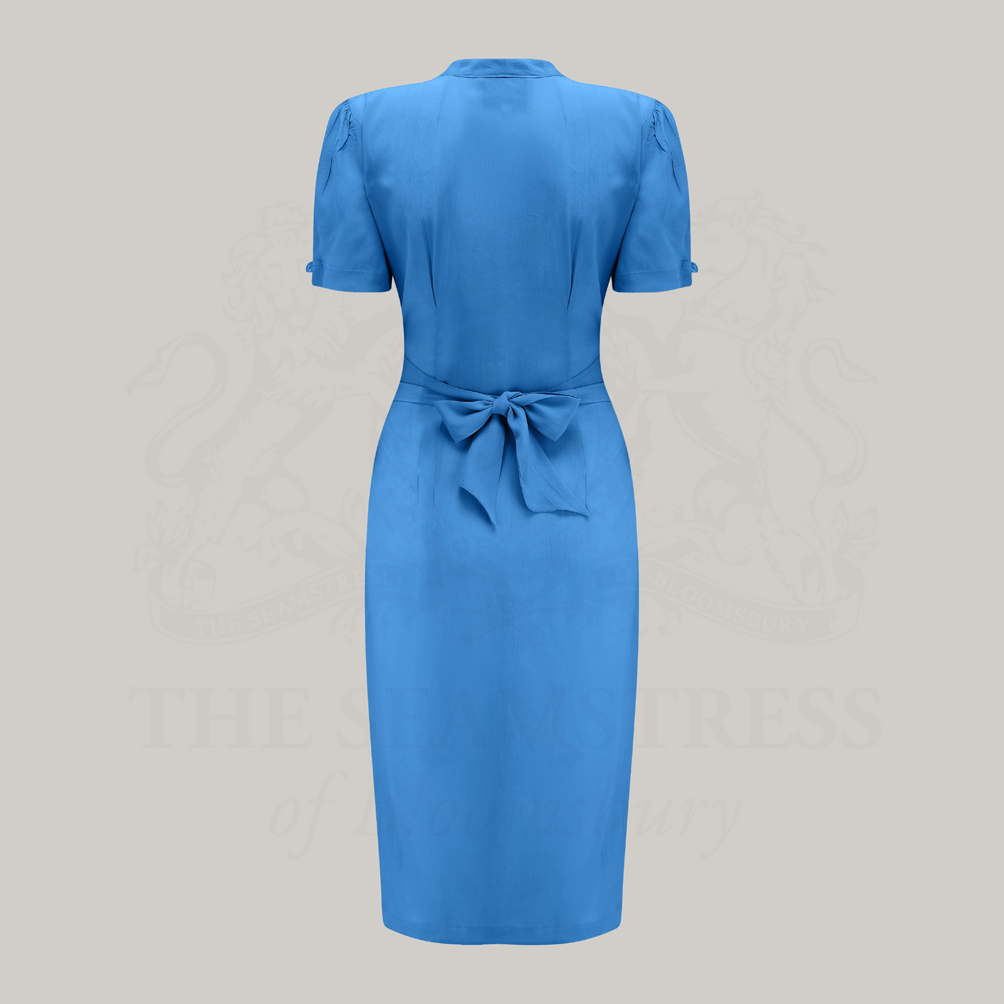 Mabel Waterfall Dress in Palace Blue