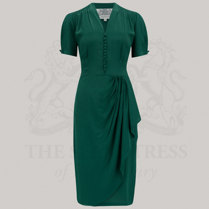Mabel Waterfall Dress in Hampton Green