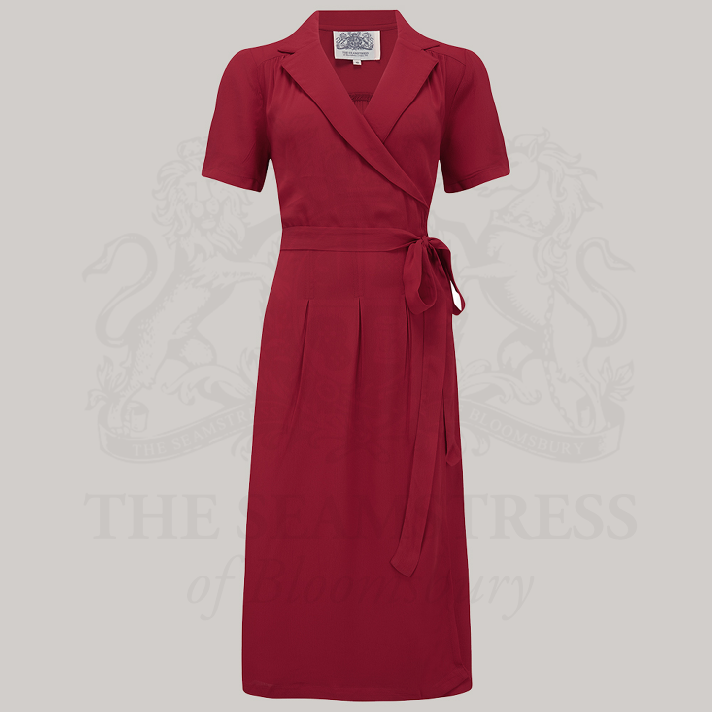 Peggy Wrap Dress in Windsor Wine