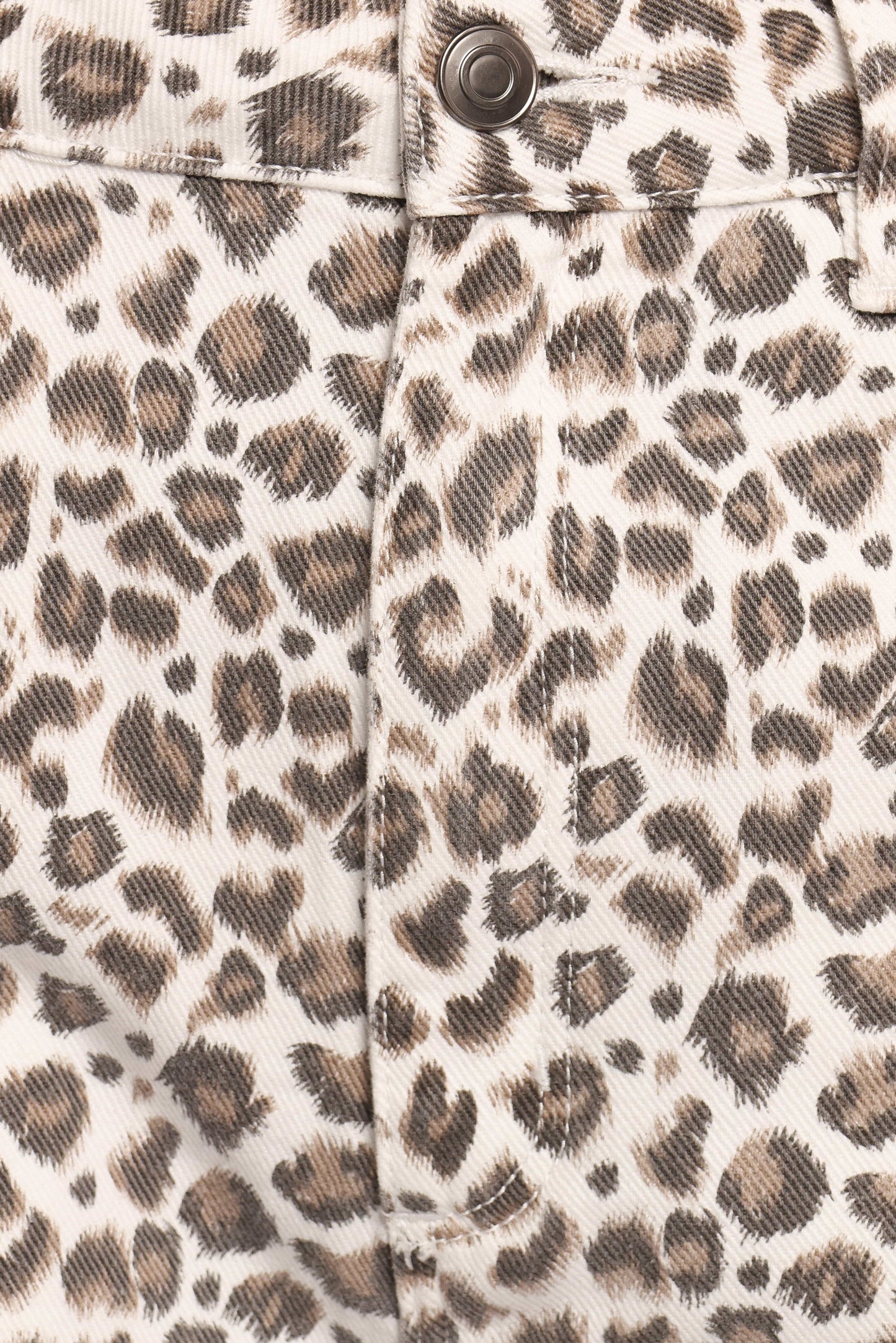 Leila Printed Wide Leg Jean - Leopard