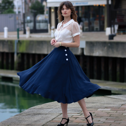 Isabelle Skirt in French Navy
